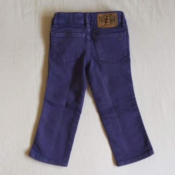 volcom faded purple denim jeans 2T toddler girls - Picture 5 of 9